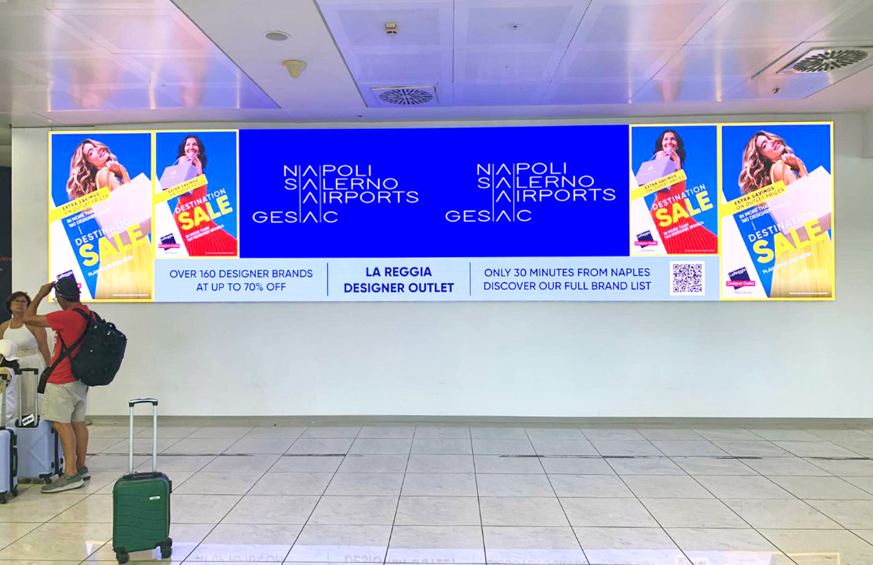 LED Wall at Naples Capodichino Airport