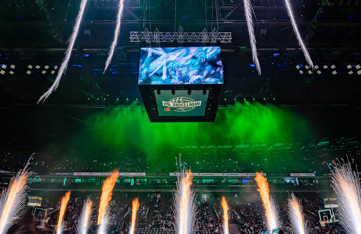 La defense Arena for Nanterre Basket Show