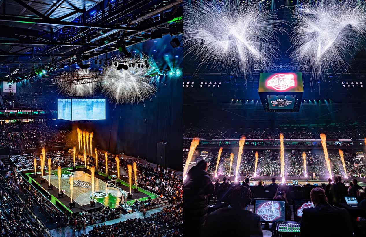 La defense Arena for Nanterre Basket Show