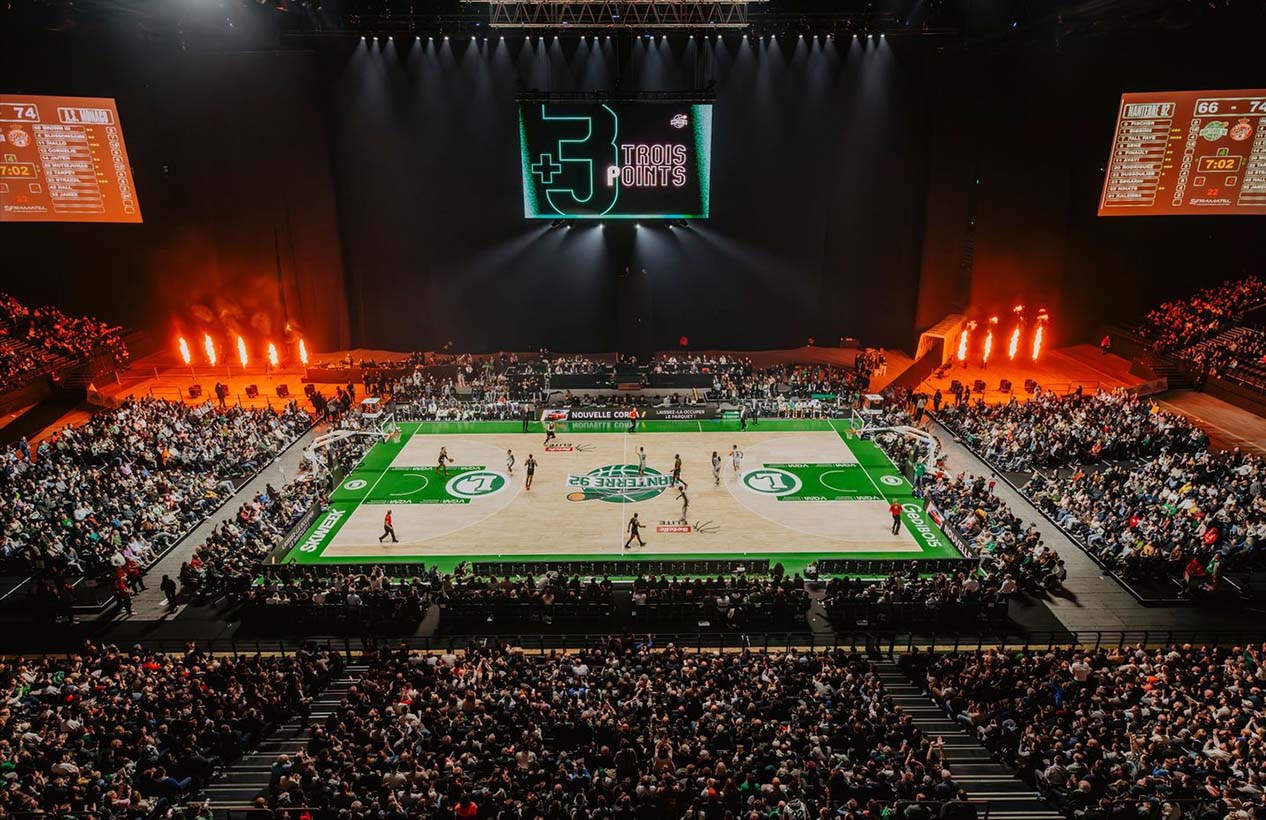 La defense Arena for Nanterre Basket Show
